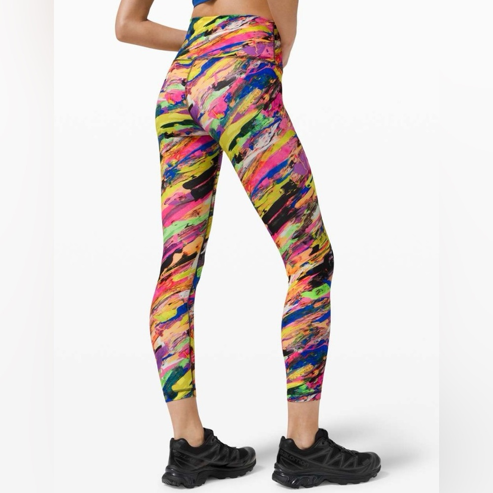 Lululemon Wunder Train High Rise Tight 25” Catalyst Multi Leggings Women’s 4‎